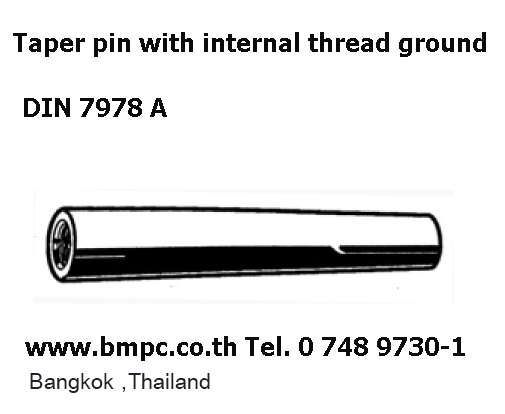 Parallel pin, pin with thread, สลักแบบมีเกลียวใน, Paralles with female thread